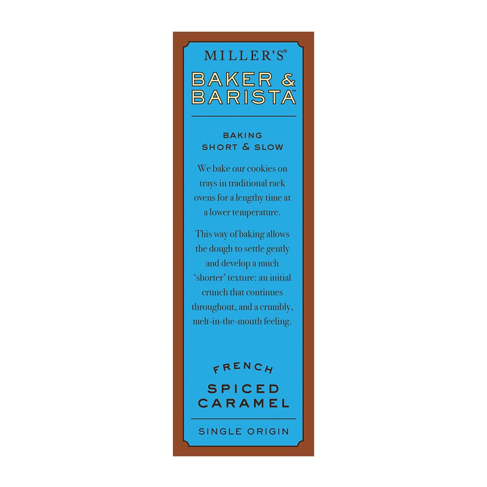 Miller's Artisan Biscuits Baker & Barista French Spiced Caramel Shortbread Cookies | 4.2 oz