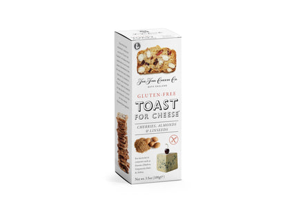 The Fine Cheese Co. Gluten-Free Toasts for Cheese with Cherries, Almonds & Linseeds | 3.5 oz