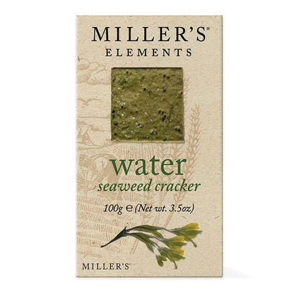 Miller's Elements Artisan Biscuits Water Crackers | Made with Seaweed | 3.5 oz