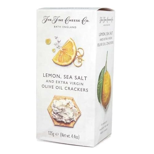 The Fine Cheese Co. Lemon Sea Salt & Extra Virgin Olive Oil Crackers | 4.4 ounces