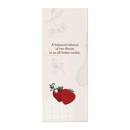 Miller's Artisan Biscuits Elegant & English Strawberries & Cream Shortbread Cookies | 4.9 oz