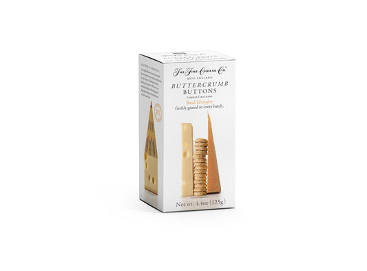 The Fine Cheese Co. Gruyere Buttercrumb Buttons Snack Crackers | 37% Real Swiss Cheese | 4.4 oz