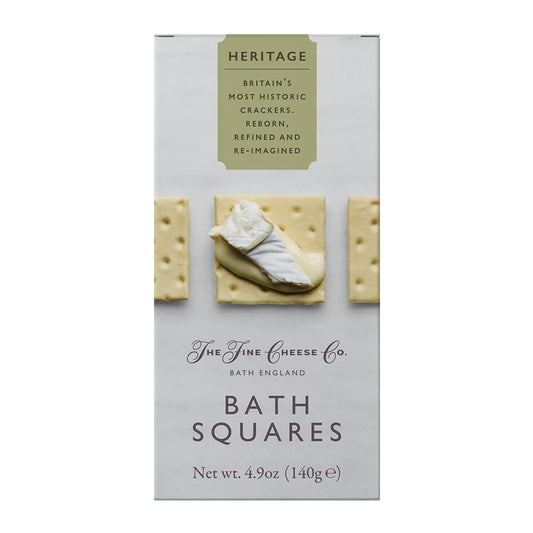 The Fine Cheese Co. Bath Squares Crackers | Made with British Butter | 4.9 oz
