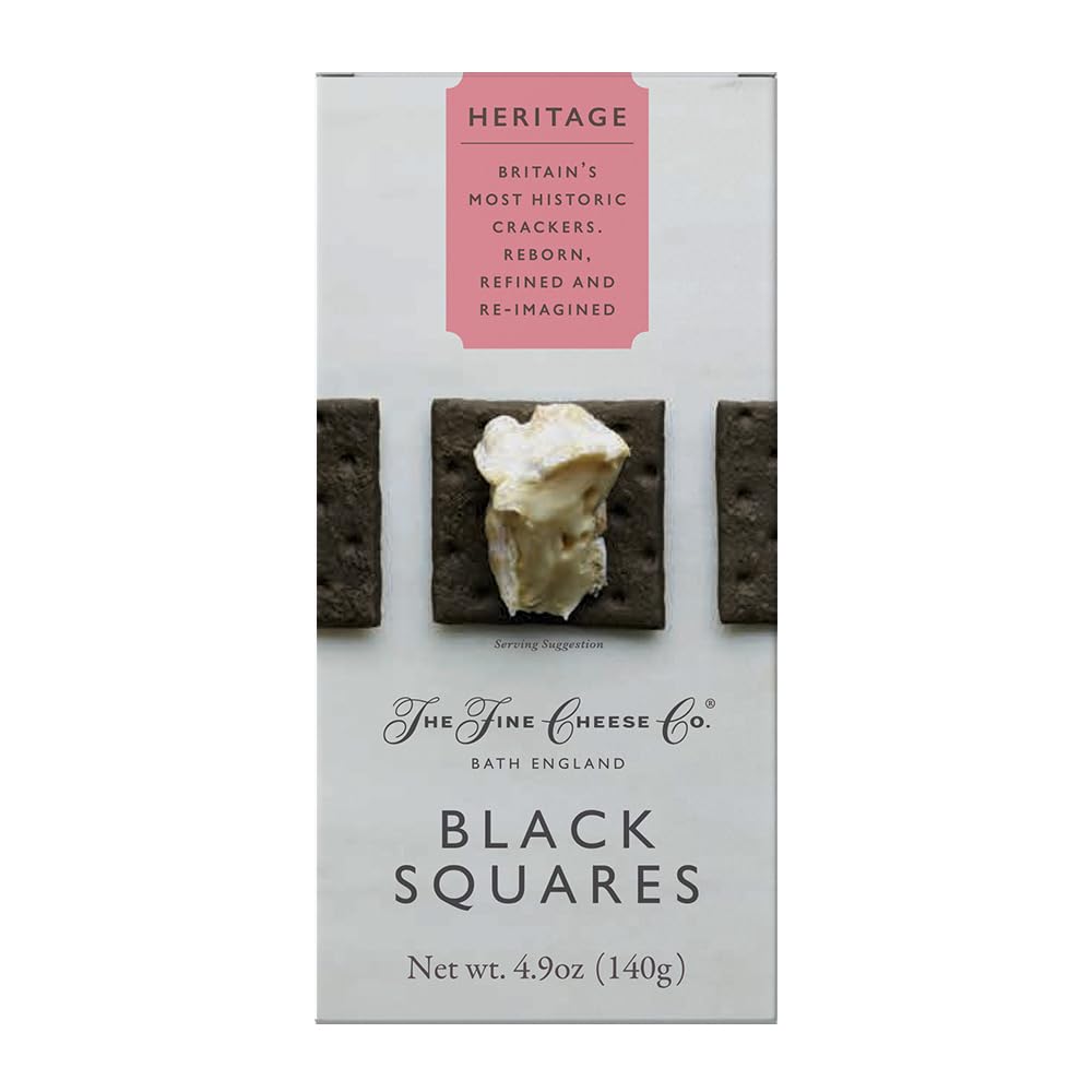 The Fine Cheese Co. Black Squares | Great for Halloween or Entertaining | 5.3 oz