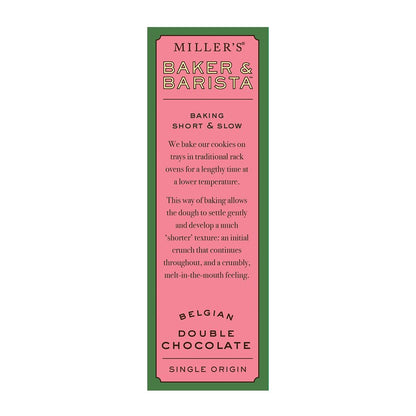 Miller's Artisan Biscuits Baker & Barista Belgian Double Chocolate Shortbread Cookies | 4.2 oz