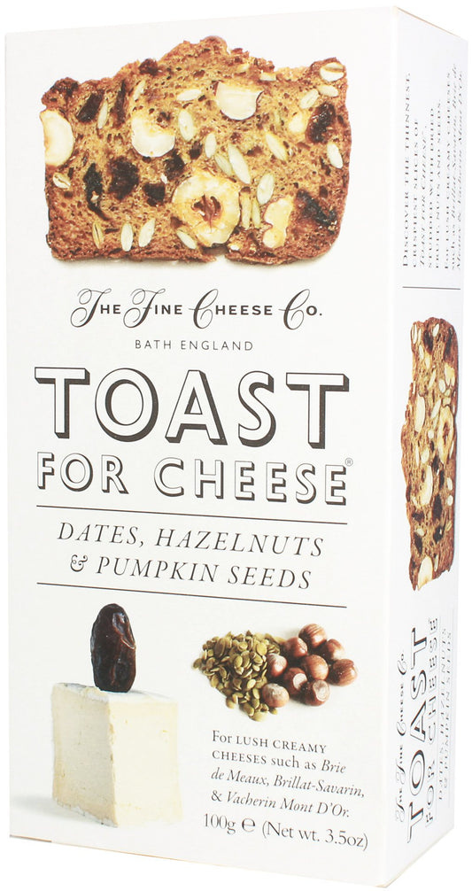 The Fine Cheese Co. Toast for Cheese Date Hazelnut & Pumpkin Seed | 3.5 oz