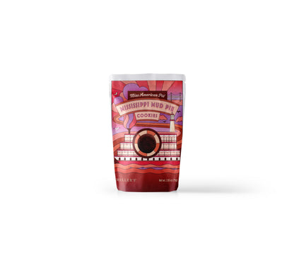 Miller's Miss American Pie Artisan Biscuits Mississippi Mud Pie Chocolate Cookies | Imported from England | 2.6 oz