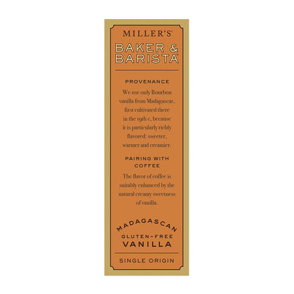Miller's Artisan Biscuits Baker & Barista Gluten-Free Madagascan Vanilla Shortbread Cookies | 3.9 oz