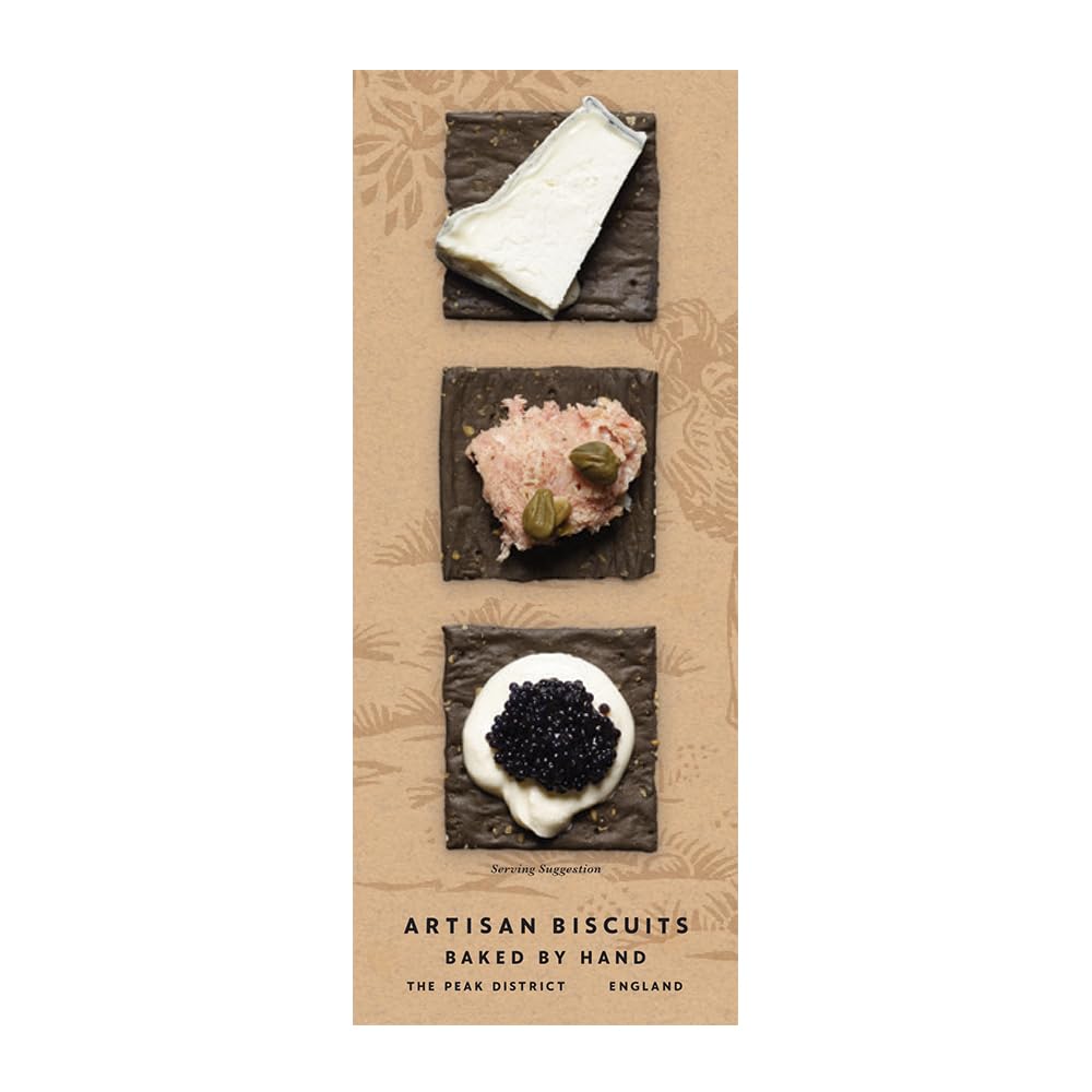 Miller's Gluten-Free Black Crackers | Dark and Crispy Square Crackers | 3.5 oz
