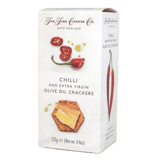 The Fine Cheese Co. Spicy Chili Pepper & Extra Virgin Olive Oil Flavored Crackers | 4.4 ounce