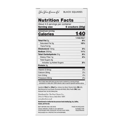 The Fine Cheese Co. Black Squares | Great for Halloween or Entertaining | 5.3 oz