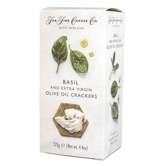 The Fine Cheese Co. Basil & Extra Virgin Olive Oil Flavored Crackers | 4.4 ounce