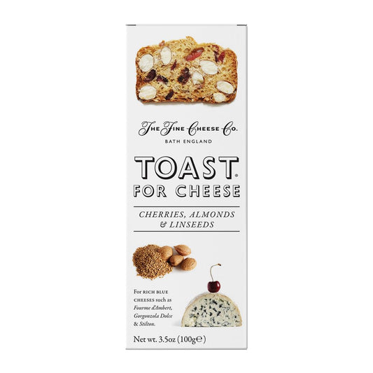 The Fine Cheese Co. Toast for Cheese with Cherries, Almonds & Linseeds | 3.5 oz