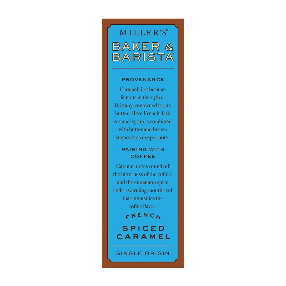 Miller's Artisan Biscuits Baker & Barista French Spiced Caramel Shortbread Cookies | 4.2 oz