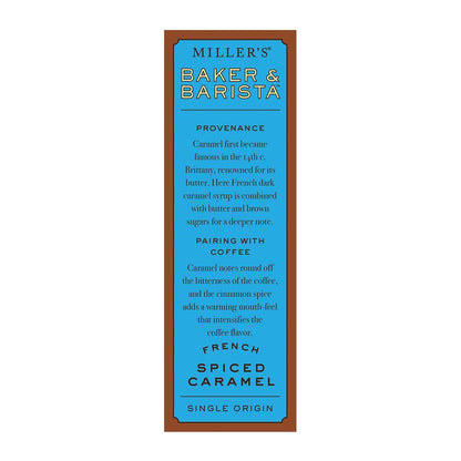 Miller's Artisan Biscuits Baker & Barista French Spiced Caramel Shortbread Cookies | 4.2 oz