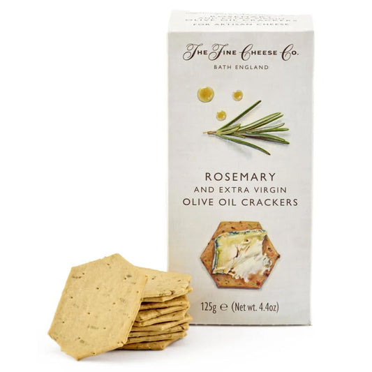 The Fine Cheese Co. Rosemary and Extra Virgin Olive Oil Crackers for Cheese | 4.4 ounce