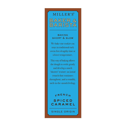 Miller's Artisan Biscuits Baker & Barista French Spiced Caramel Shortbread Cookies | 4.2 oz